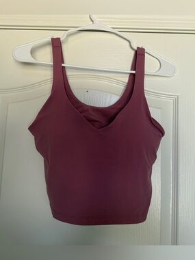 lululemon athletica V-Neck Crop Tank Top - Plum